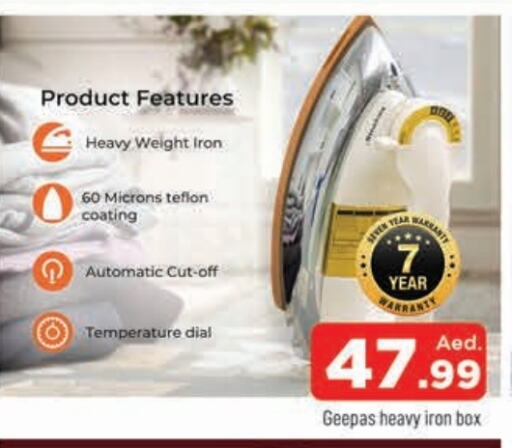 Small Appliances in AL MADINA, UAE Offers - United Arab Emirates GEEPAS Ironbox available at AL MADINA in UAE - Sharjah / Ajman