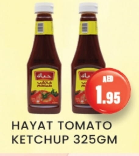 HAYAT Tomato Ketchup available at Zain Mart Supermarket in UAE - Ras al Khaimah