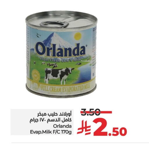 Evaporated Milk available at LULU Hypermarket in KSA, Saudi Arabia, Saudi - Al Hasa