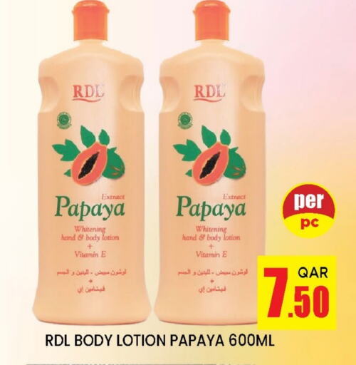 RDL Body Lotion & Cream available at Doha Stop n Shop Hypermarket in Qatar - Al Wakra