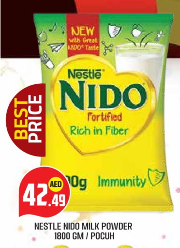 NIDO Milk Powder available at Baniyas Spike  in UAE - Abu Dhabi