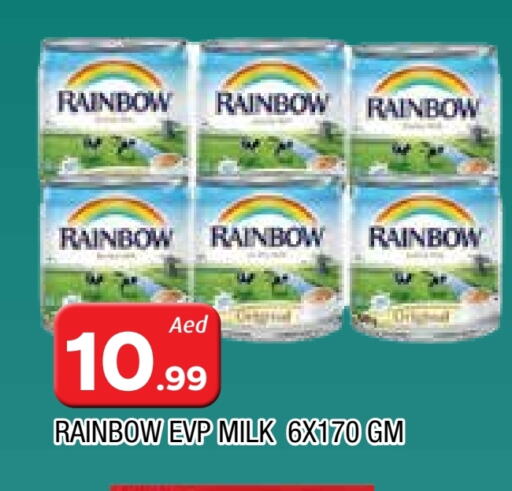 Powdered & Condensed Milk in AL MADINA, UAE Offers - United Arab Emirates RAINBOW Evaporated Milk available at AL MADINA in UAE - Sharjah / Ajman