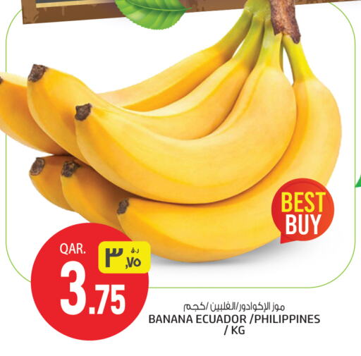 Banana from Ecuador Philippines available at Saudia Hypermarket in Qatar - Al Wakra