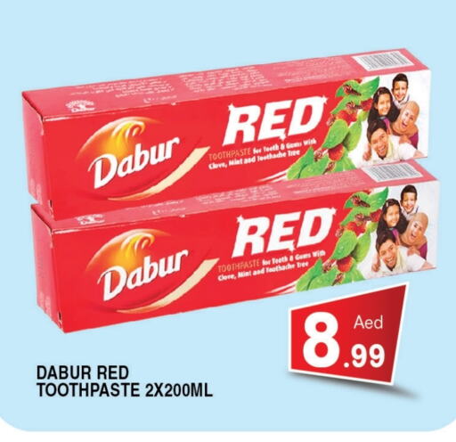 DABUR RED Toothpaste available at Ain Al Madina Hypermarket in UAE - Sharjah / Ajman