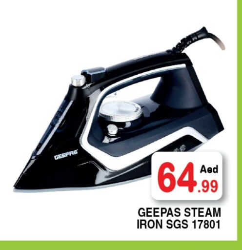 GEEPAS Ironbox available at Ain Al Madina Hypermarket in UAE - Sharjah / Ajman