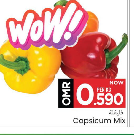 Fresh Vegetables in MARK & SAVE, Oman Offers - Oman Chilli / Capsicum available at MARK & SAVE in Oman - Muscat