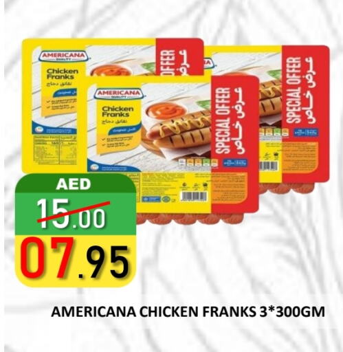 AMERICANA Chicken Franks available at ROYAL GULF HYPERMARKET LLC in UAE - Abu Dhabi