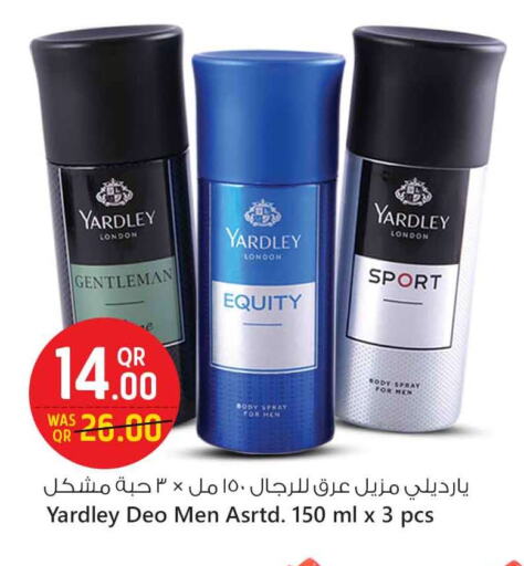 YARDLEY available at Safari Hypermarket in Qatar - Al Shamal