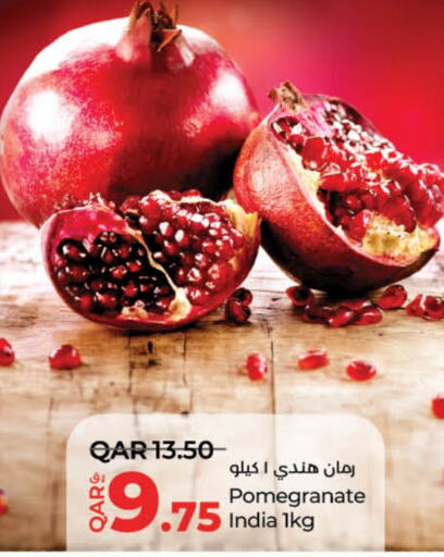 Fresh Fruits in LuLu Hypermarket, Qatar Offers - Qatar Pomegranate from India available at LuLu Hypermarket in Qatar - Al-Shahaniya