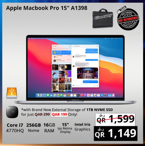 كمبيوتر ولابتوب in برستيج كمبيوتر, قطر Offers - قطر أبل لابتوب available at برستيج كمبيوتر in قطر - الشمال