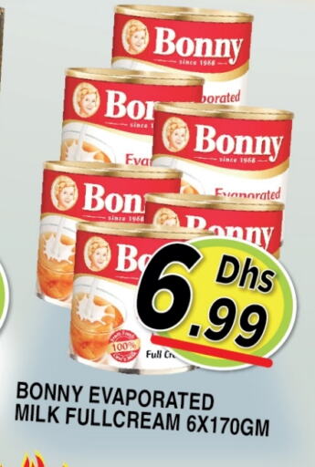 BONNY Evaporated Milk available at Ain Al Madina Hypermarket in UAE - Sharjah / Ajman