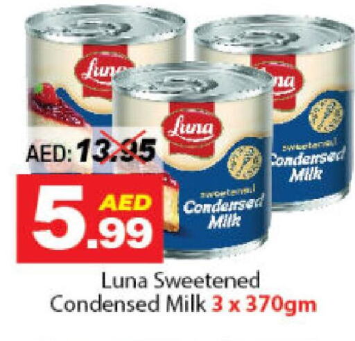 LUNA Condensed Milk available at DESERT FRESH MARKET  in UAE - Abu Dhabi