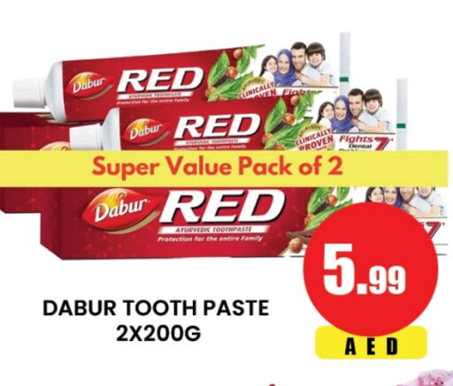 DABUR RED Toothpaste available at Lucky Center in UAE - Sharjah / Ajman