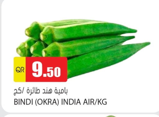 الخضروات الطازجة in جراند هايبرماركت, قطر Offers - قطر Okra from India available at جراند هايبرماركت in قطر - الشحانية