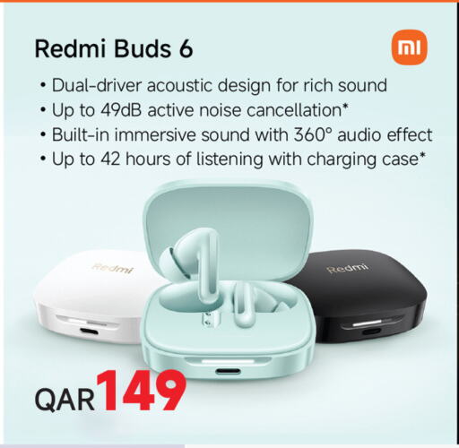 REDMI Earphone available at Safari Hypermarket in Qatar - Umm Salal