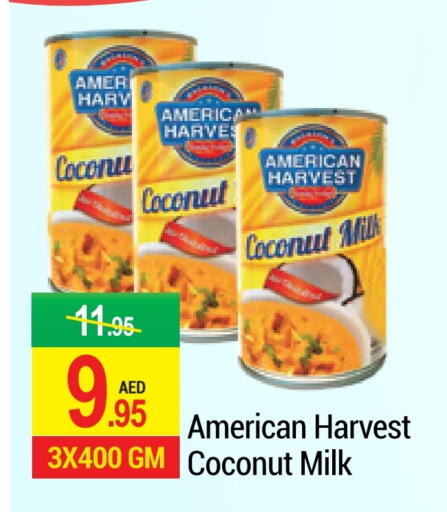 AMERICAN HARVEST Coconut Milk available at NEW W MART SUPERMARKET  in UAE - Dubai
