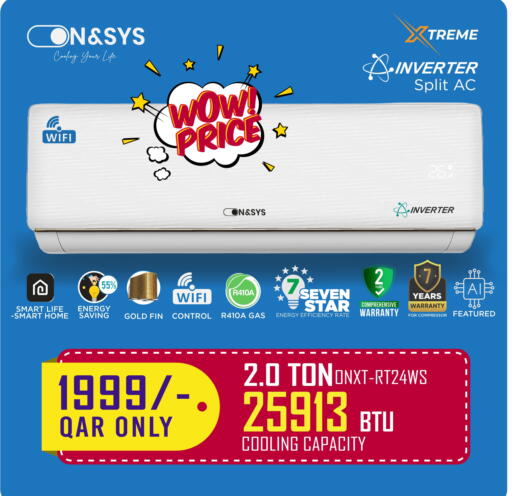 AC available at On&sys in Qatar - Umm Salal