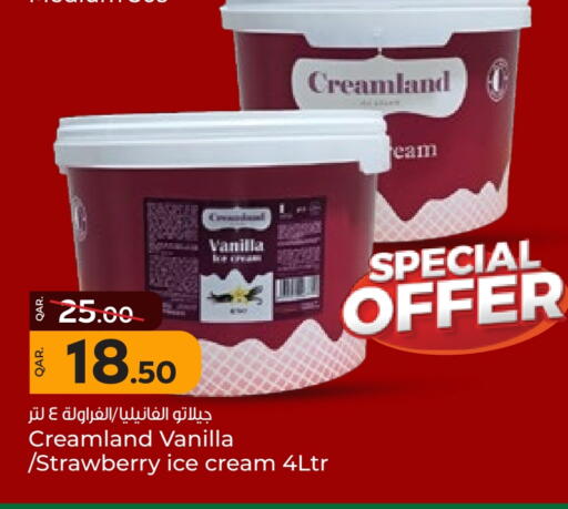Ice & Ice cream in Paris Hypermarket, Qatar Offers - Qatar Strawberry Vanilla available at Paris Hypermarket in Qatar - Al Khor