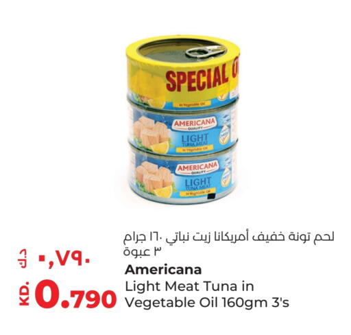 AMERICANA Tuna - Canned available at Lulu Hypermarket  in Kuwait - Jahra Governorate