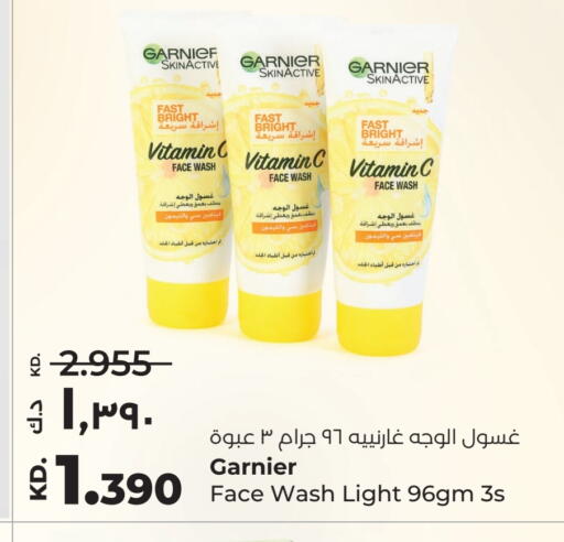 GARNIER Face Wash available at Lulu Hypermarket  in Kuwait - Jahra Governorate