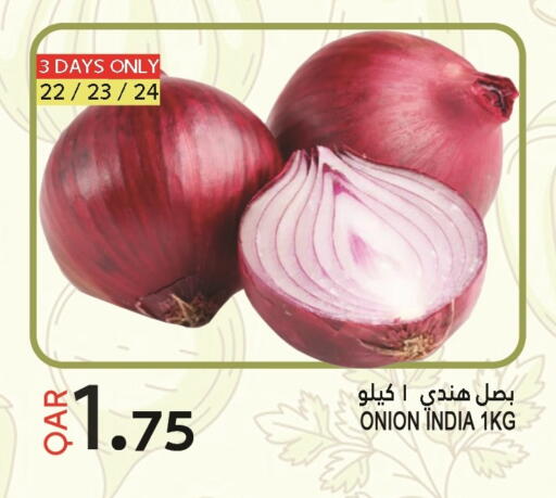 Onion from India available at Food Palace Hypermarket in Qatar - Al Wakra
