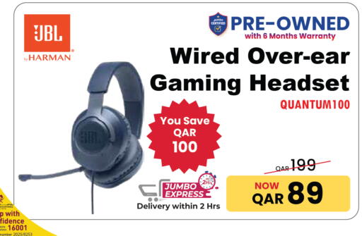 JBL Earphone available at Jumbo Electronics in Qatar - Al Wakra