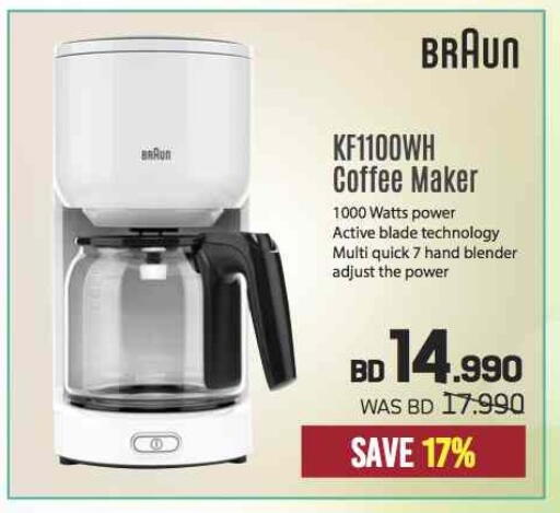 BRAUN Coffee Maker available at Sharaf DG in Bahrain