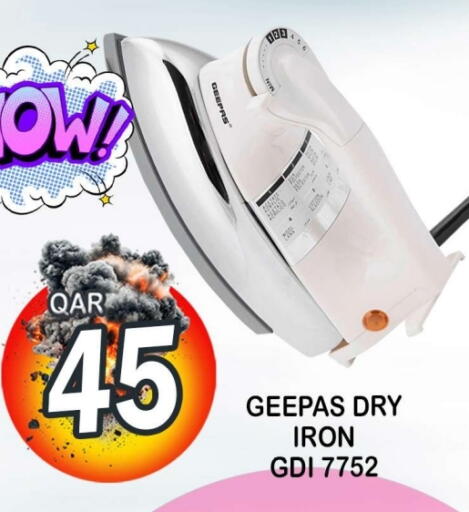 GEEPAS Ironbox available at Dubai Shopping Center in Qatar - Al Wakra