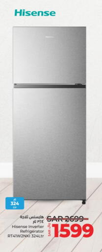 HISENSE Refrigerator available at LULU Hypermarket in KSA, Saudi Arabia, Saudi - Riyadh