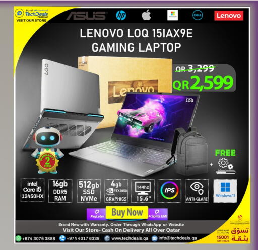 LENOVO Laptop available at Tech Deals Trading in Qatar - Al Shamal