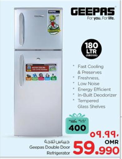 Large Appliances in Nesto Hyper Market , Oman Offers - Oman GEEPAS Refrigerator available at Nesto Hyper Market in Oman - Salalah