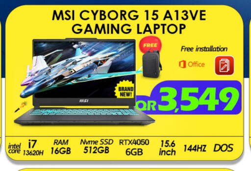 MSI Laptop available at Tech Deals Trading in Qatar - Doha