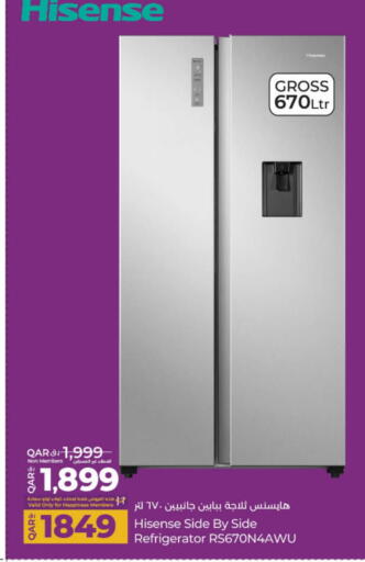 HISENSE Refrigerator available at LuLu Hypermarket in Qatar - Al Daayen