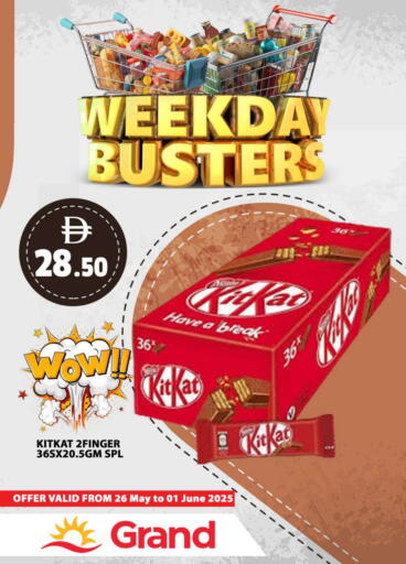 KITKAT available at Grand Hyper Market in UAE - Sharjah / Ajman