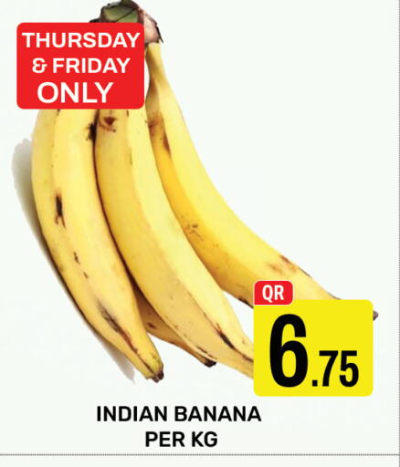 Banana from India available at Majlis Hypermarket in Qatar - Doha