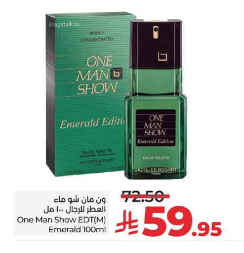 Fragrance in LULU Hypermarket, Saudi Arabia Offers - Saudi Arabia ONE MAN SHOW available at LULU Hypermarket in KSA, Saudi Arabia, Saudi - Qatif