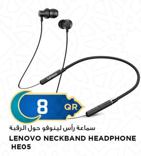LENOVO Earphone available at Marza Hypermarket in Qatar - Al Wakra