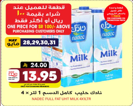 Milk & Laban in Grand Hyper, Saudi Arabia Offers - Saudi Arabia NADEC Long Life / UHT Milk available at Grand Hyper in KSA, Saudi Arabia, Saudi - Riyadh