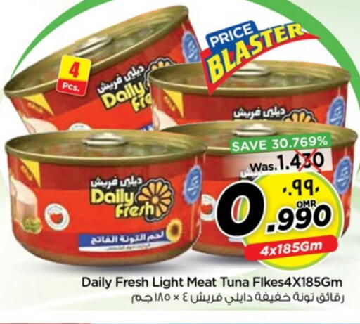 Canned & Packeted in Nesto Hyper Market , Oman Offers - Oman DAILY FRESH Tuna - Canned available at Nesto Hyper Market in Oman - Salalah