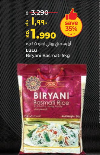 LULU Basmati / Biryani Rice available at Lulu Hypermarket  in Kuwait - Ahmadi Governorate