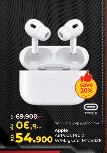 APPLE Earphone available at Lulu Hypermarket  in Kuwait - Kuwait City