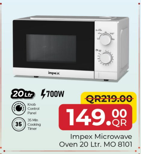 IMPEX Microwave Oven available at Family Food Centre in Qatar - Al-Shahaniya