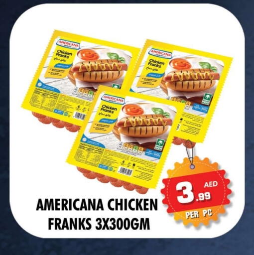 AMERICANA Chicken Franks available at Centro Discount Center in UAE - Dubai