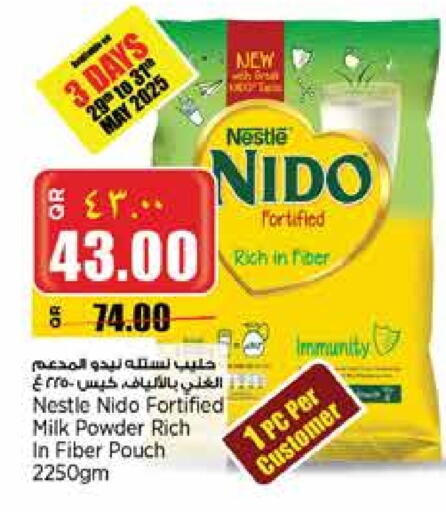 NIDO Milk Powder available at Retail Mart in Qatar - Al Shamal
