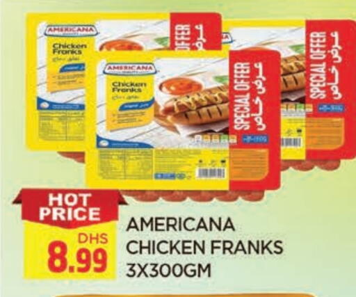 AMERICANA Chicken Franks available at AL MADINA in UAE - Sharjah / Ajman