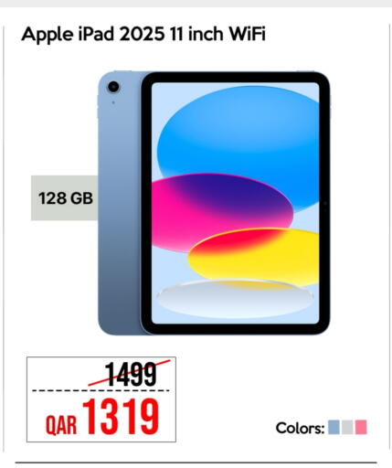 APPLE iPad available at iCONNECT  in Qatar - Umm Salal
