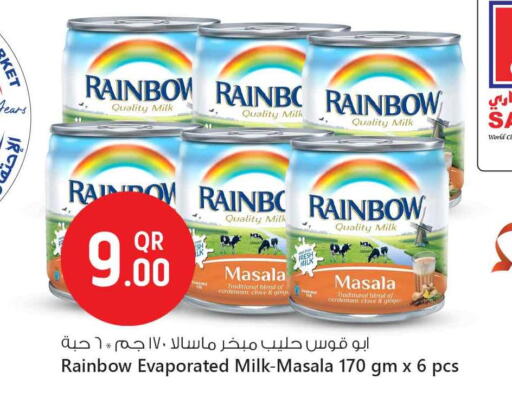 RAINBOW Evaporated Milk available at Safari Hypermarket in Qatar - Al Shamal