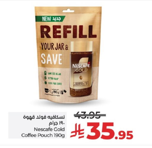Tea & Coffee in LULU Hypermarket, Saudi Arabia Offers - Saudi Arabia NESCAFE GOLD Coffee available at LULU Hypermarket in KSA, Saudi Arabia, Saudi - Yanbu