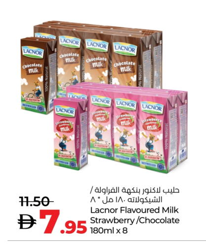 LACNOR Flavoured Milk available at Lulu Hypermarket in UAE - Al Ain