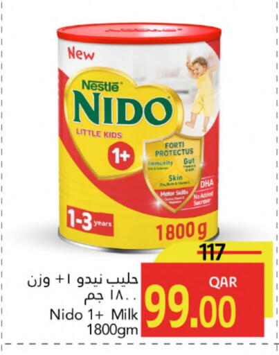 NIDO 1+ Milk Powder available at Gulf Food Center in Qatar - Al Rayyan